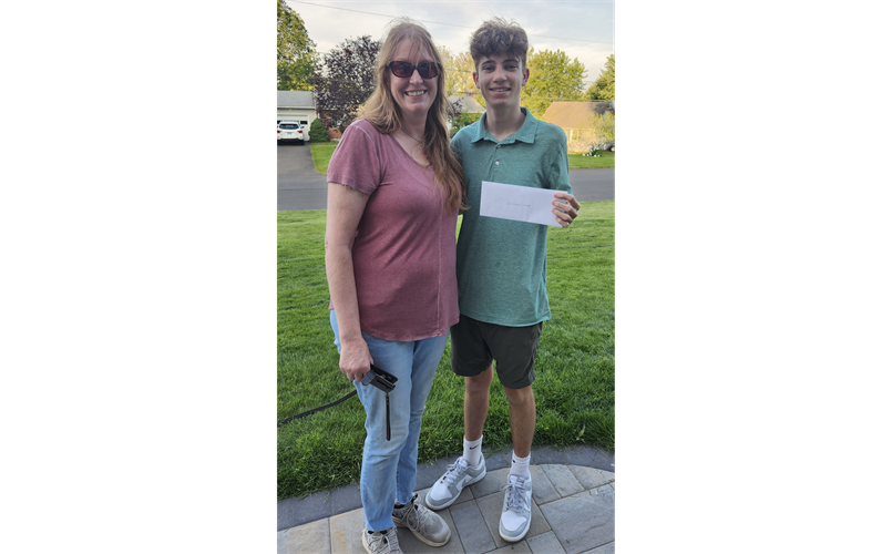 Scholarship award recipient Nicholas Leone
